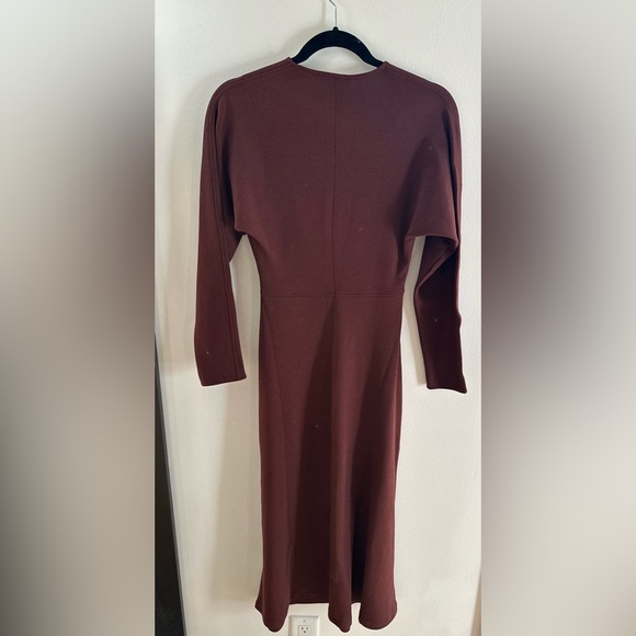 Zara Brown Long Sleeve Dress, NWT - Picture 3 of 6